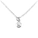 Elegant sterling silver Initial L Necklace with a 6mm Ballroom Font disc pendant
