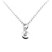 Elegant ballroom font Initial S featured on a sterling silver necklace
