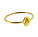 Elegant 18ct Gold Vermeil Oval Signet Ring featuring a hand-stamped Letter A Typewriter font