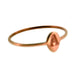 Elegant 18ct Rose Gold Vermeil Oval Signet Ring featuring a hand-stamped Letter A Typewriter font