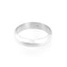 6mm Sterling Silver D Shaped Wedding Band by Roberts & Co