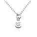 Love Heart Necklace with 6mm sterling silver disc pendant showcasing an engraved heart symbol by Roberts & Co