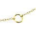 Handcrafted 18ct gold vermeil Karma Necklace featuring an elegant circle pendant