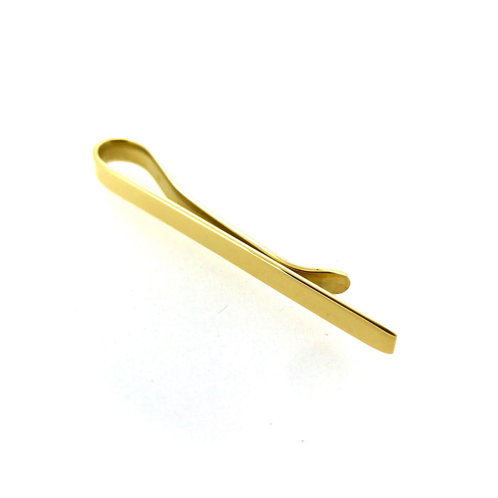 9ct Gold Tie Clip 4mm - Hallmarked Tie Slide for a Refined Look | Roberts & Co
