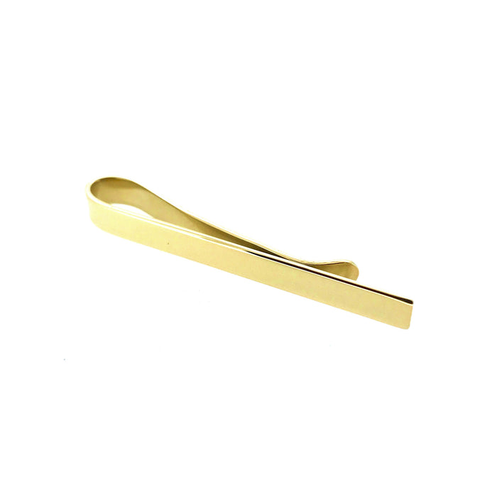9ct Gold Tie Clip - 5mm Hallmarked Tie Slide by Roberts & Co