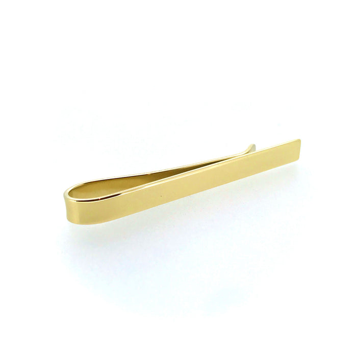 9ct Gold Tie Clip - 5mm Hallmarked Tie Slide by Roberts & Co