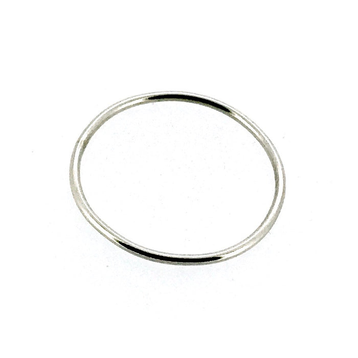 Dainty white gold stacking ring