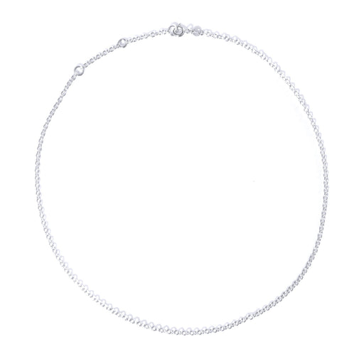 Elegant adjustable sterling silver necklace by Roberts & Co