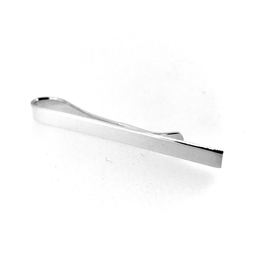 Sterling Silver 4mm Tie Clip with Hallmark