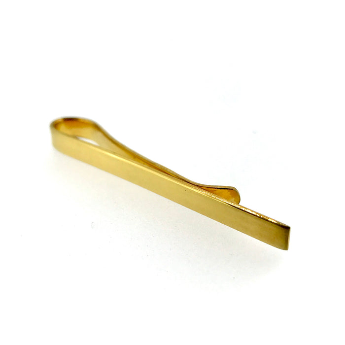 Classic 18ct Gold Vermeil Tie Clip with Hallmarked Tie Slide