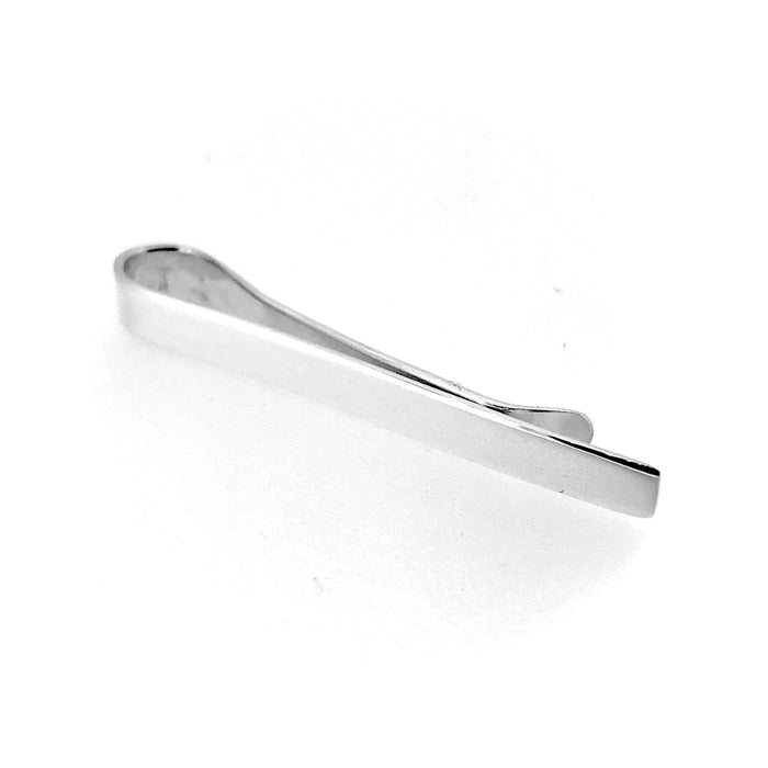 Sterling Silver 5mm Tie Clip with Hallmark