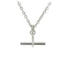 Timeless T Bar Pendant Design on Sterling Silver Chain