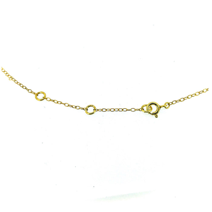 Elegant T-Bar Necklace with 18ct Gold Plated Albert Pendant