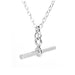 Timeless Sterling Silver Albert Pendant on Oval Link Chain