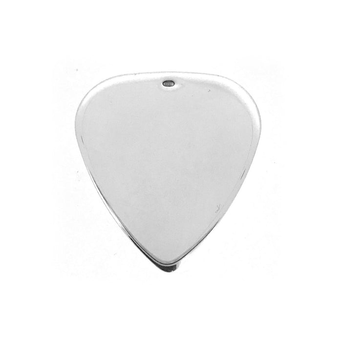 Luxurious Sterling Silver Guitar Pick Plectrum with Velvet Pouch Gift Packaging