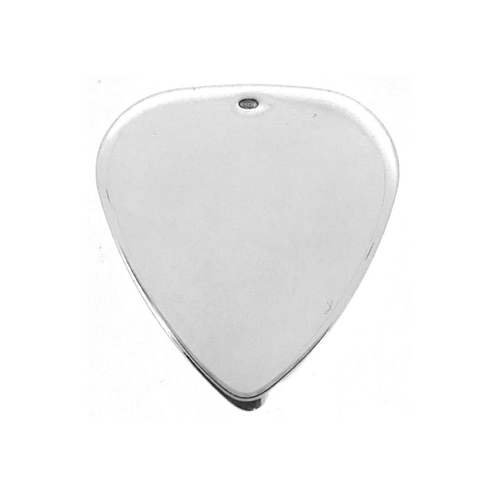 Elegant Sterling Silver Jazz Guitar Pick for Precision Playing